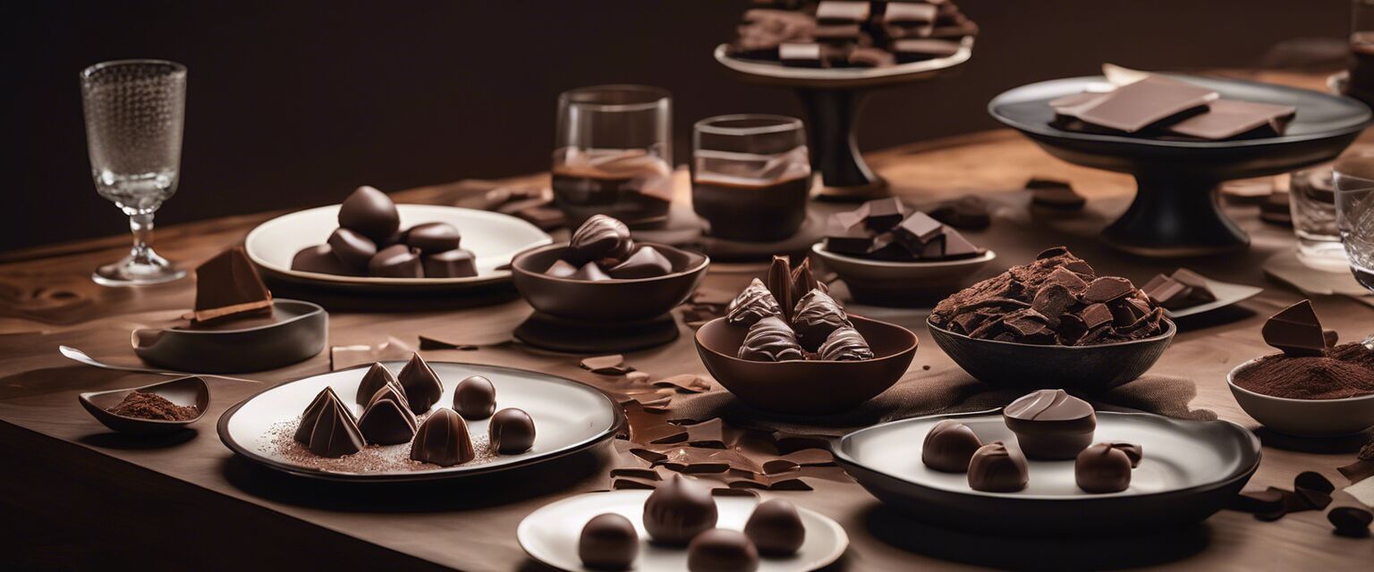 Chocolate Tasting Setup